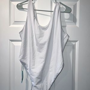 Fashion Nova white one piece swimsuit. 2X. Never worn.